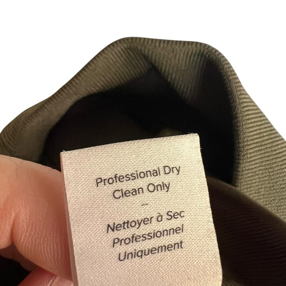 Cinq à Sept Giles Olive Cupro Cargo Jogger Pants Quiet Luxury M - Picture 7 of 10